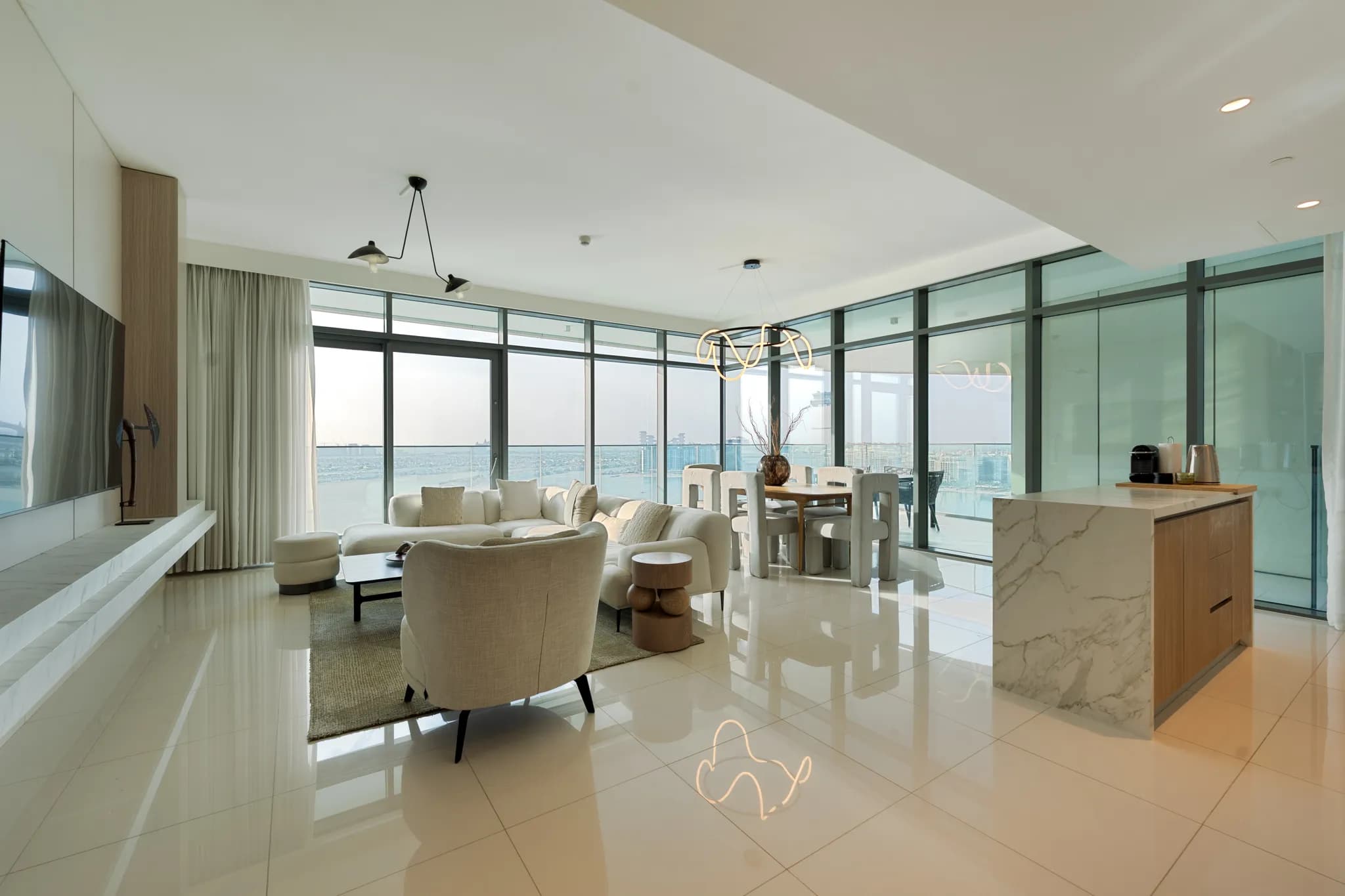 3-bed upgraded apartment in Beach Vista Emaar Beachfront